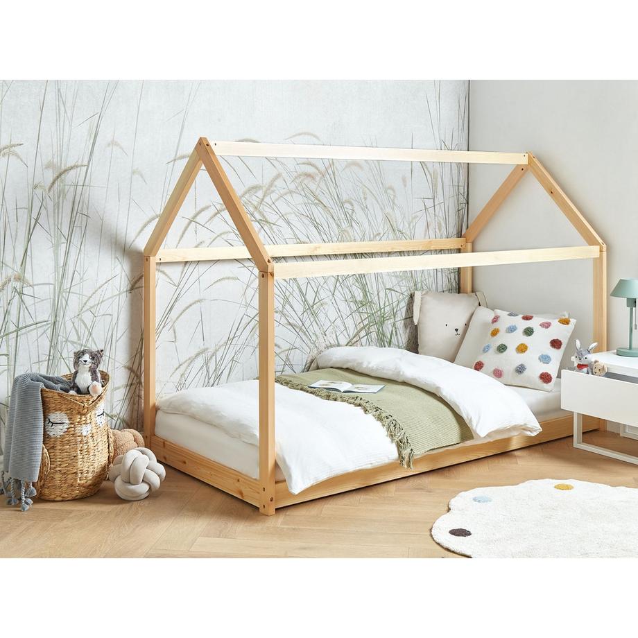 Beliani Kinderbett aus Kiefernholz Skandinavisch TOSSE  