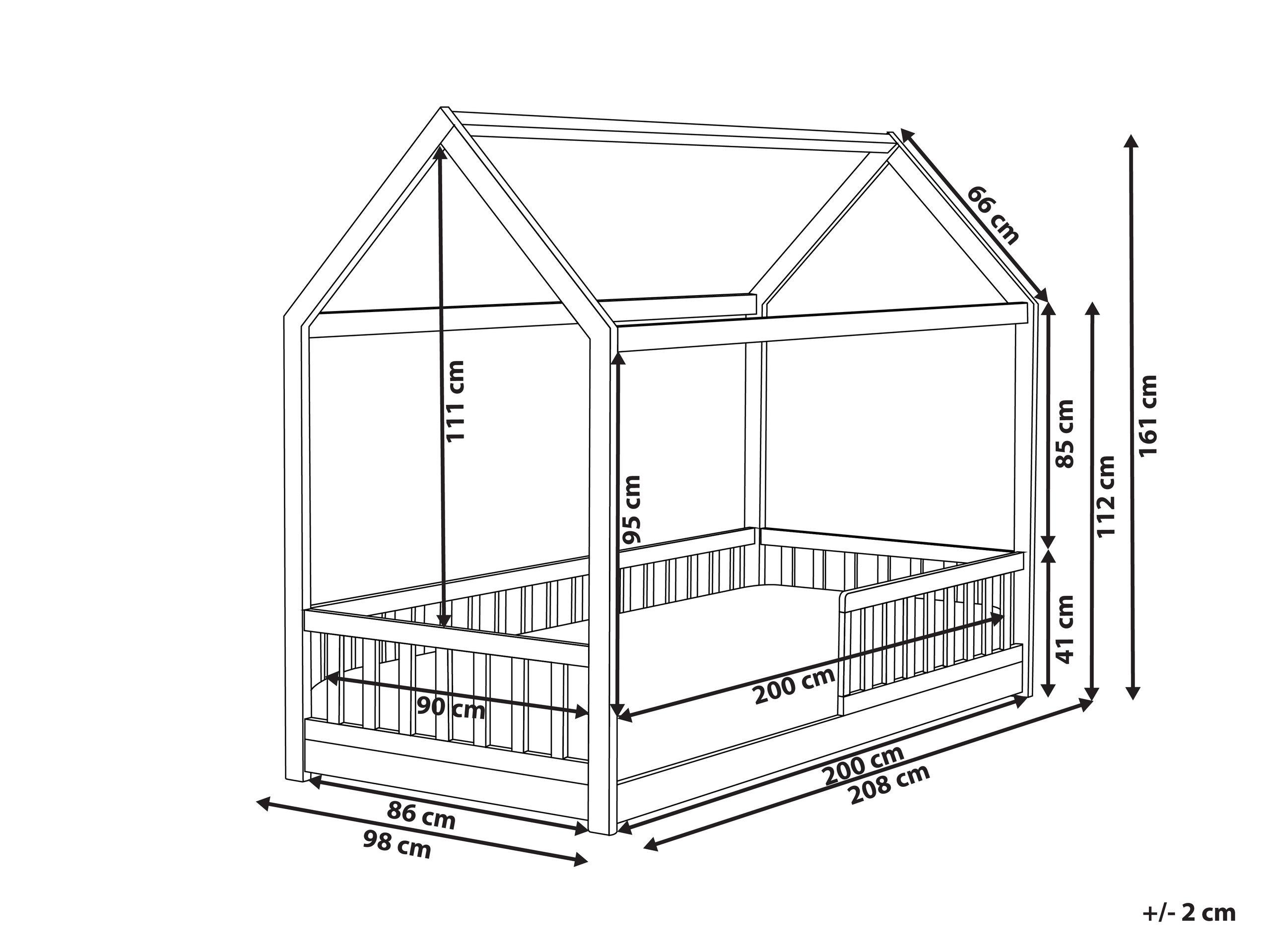 Beliani Letto per bambini en Legno di pino Moderno COSSAYE  