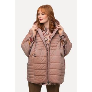 Ulla Popken Stepp Cape Extraweit Kapuze 2 Wege Zipper Langarm  