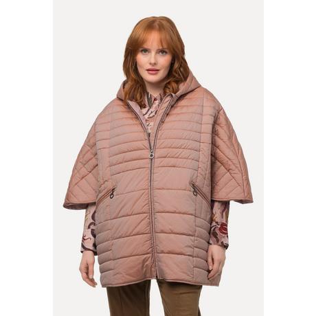 Ulla Popken Stepp Cape Extraweit Kapuze 2 Wege Zipper Langarm  