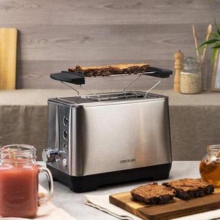 Cecotec Toaster aus Edelstahl - 1000 W  