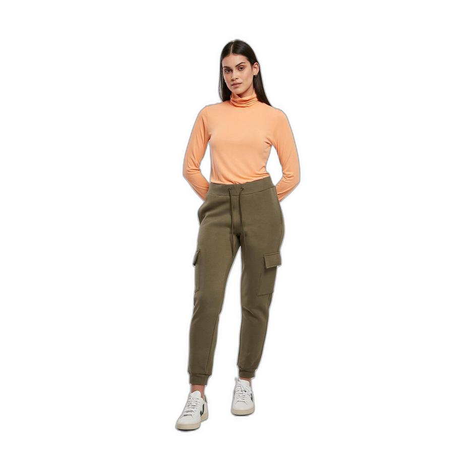 URBAN CLASSICS Sweatshirt Femme Manches Longues Modal Col Roulé  