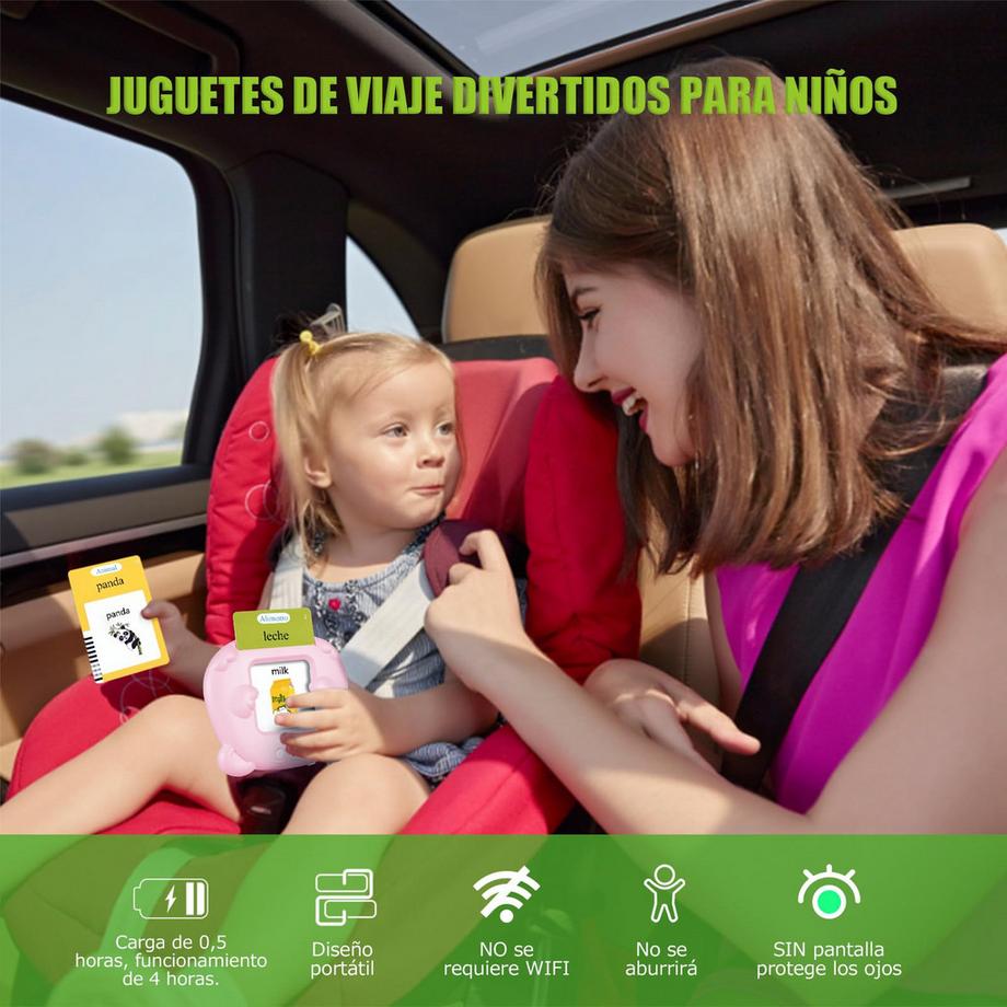 Activity-board  Flashcards parlantes Jeux éducatifs pour l'autisme Jouets éducatifs Apprentissage pour les enfants préscolaires Espagnol 