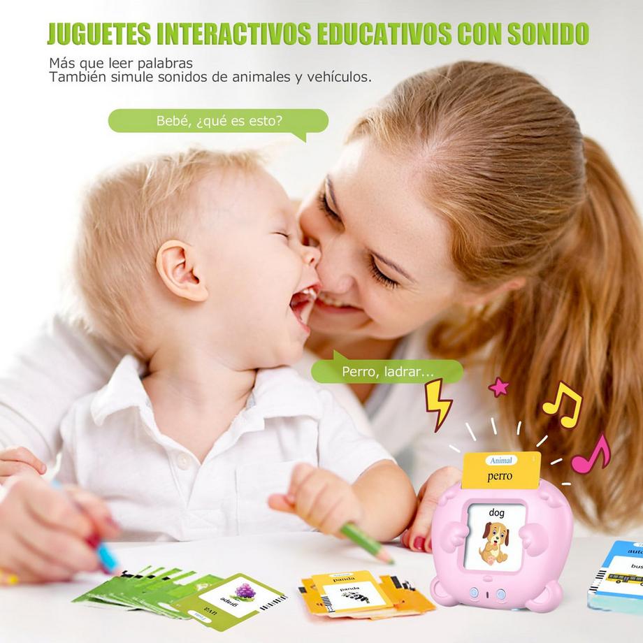 Activity-board  Flashcards parlantes Jeux éducatifs pour l'autisme Jouets éducatifs Apprentissage pour les enfants préscolaires Espagnol 