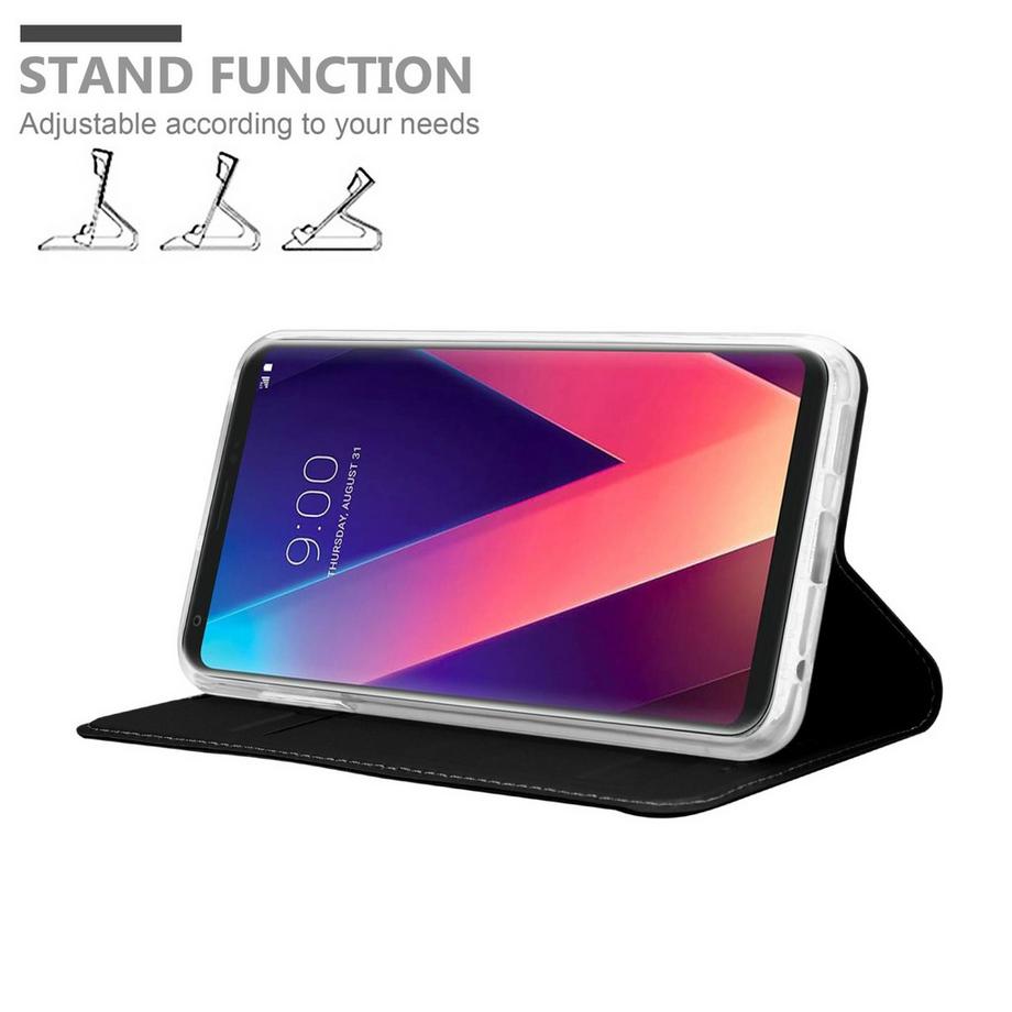 Cadorabo  Hülle für LG V30  V30+  V30S  V30S+ Magnetverschluss, Kartenfach 