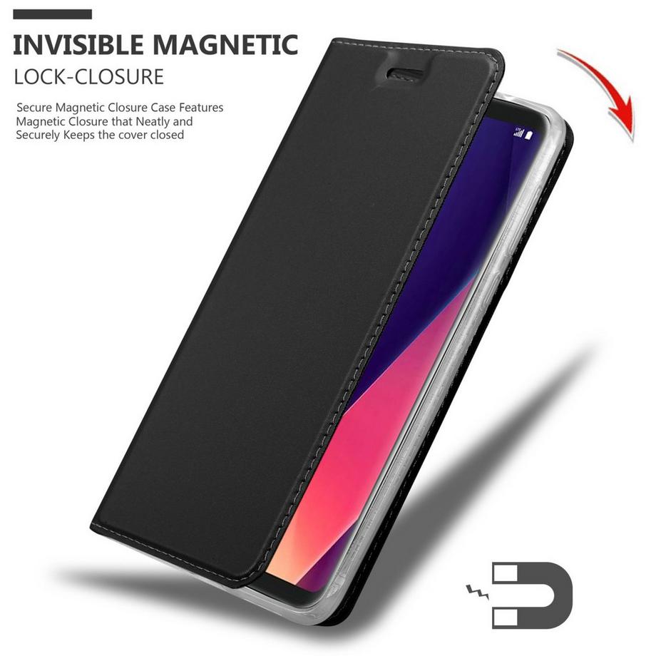 Cadorabo  Hülle für LG V30  V30+  V30S  V30S+ Magnetverschluss, Kartenfach 