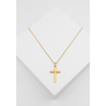 Anhänger Kreuz Gelbgold 750 Diamant 0.01.00ct. 26x14mm
