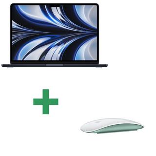 Apple  Refurbished MacBook Air 13" 2022 Apple M2 3,5 Ghz 8 Gb 512 Gb SSD Mitternacht + Apple Magic Mouse 2 Kabellose Maus - Grün 