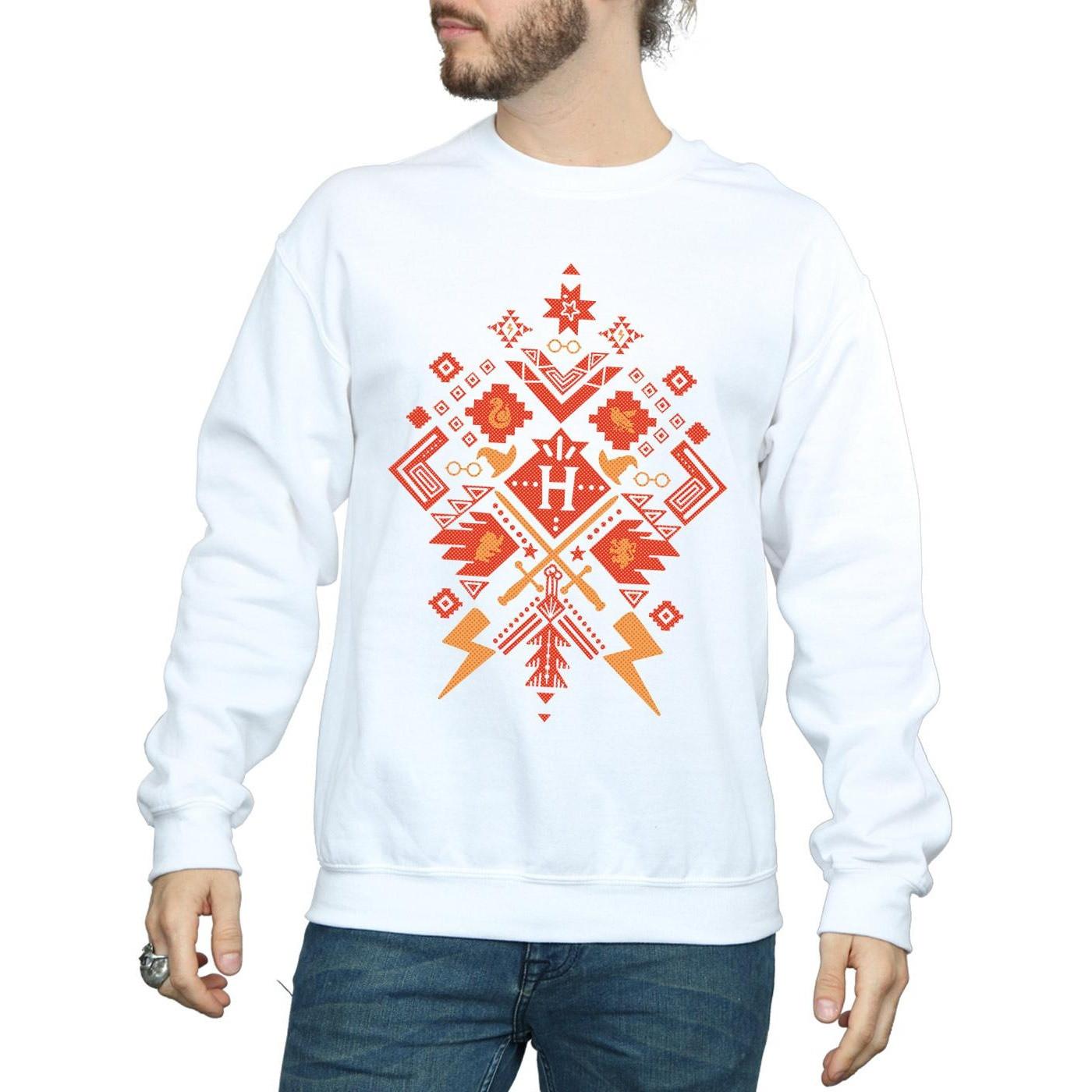 HARRY-POTTER  Christmas Fair Isle Sweatshirt 