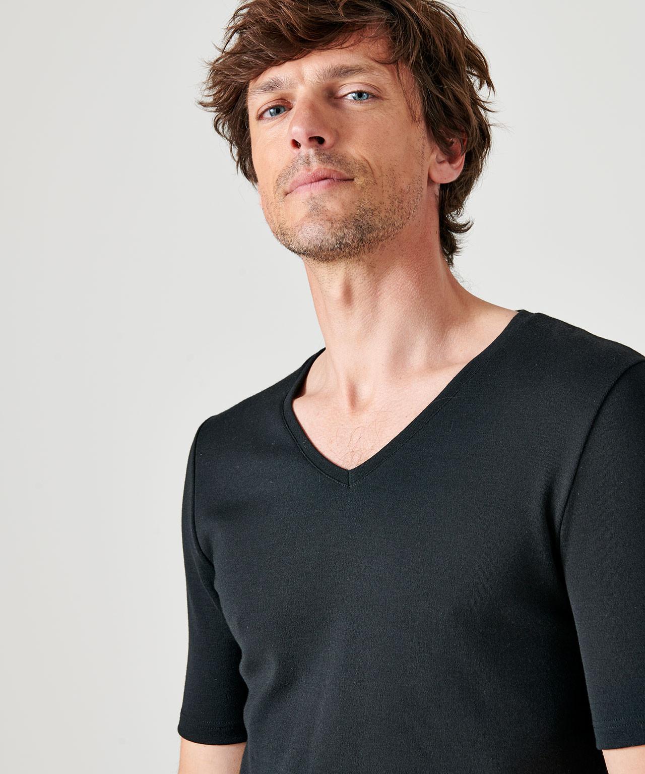 Damart Tee-shirt Col V Manches Courtes Chaleur Medium 3  