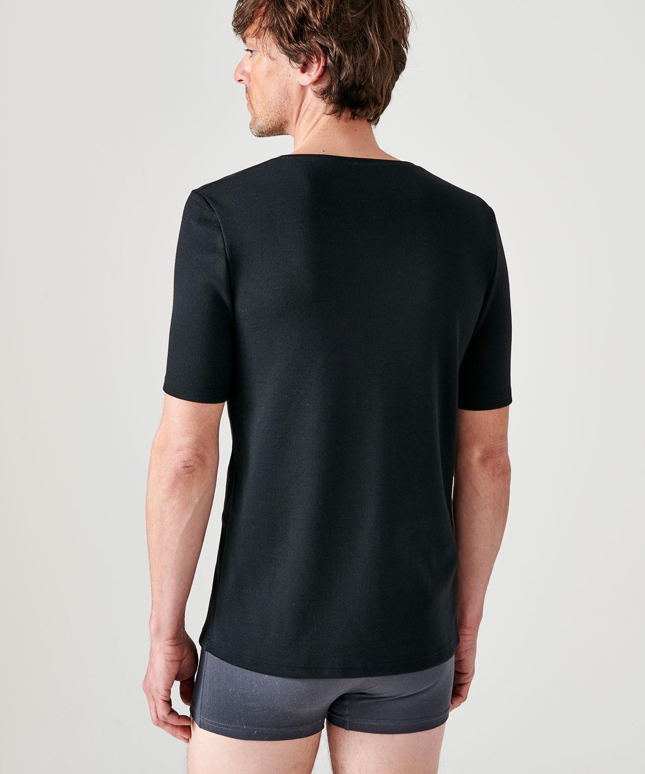 Damart Tee-shirt Col V Manches Courtes Chaleur Medium 3  