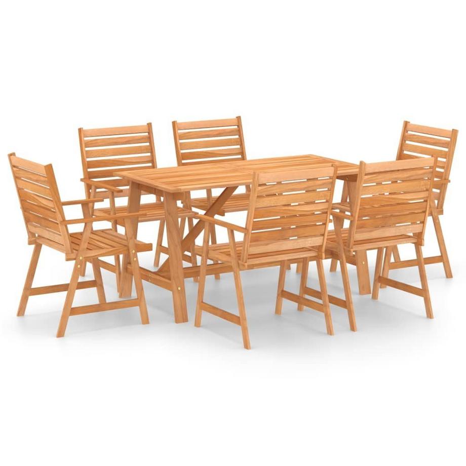 Ensemble de salle à manger d'extérieur bois d'acacia