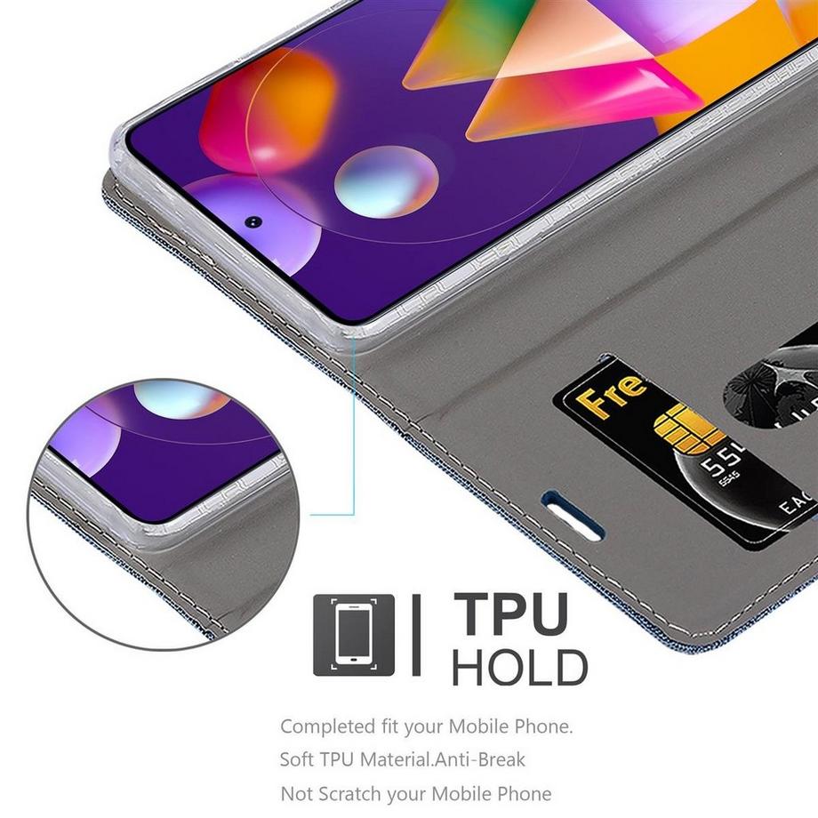 Cadorabo  Hülle für Samsung Galaxy M31s Magnetverschluss, Kartenfach 
