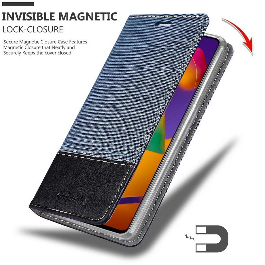 Cadorabo  Hülle für Samsung Galaxy M31s Magnetverschluss, Kartenfach 