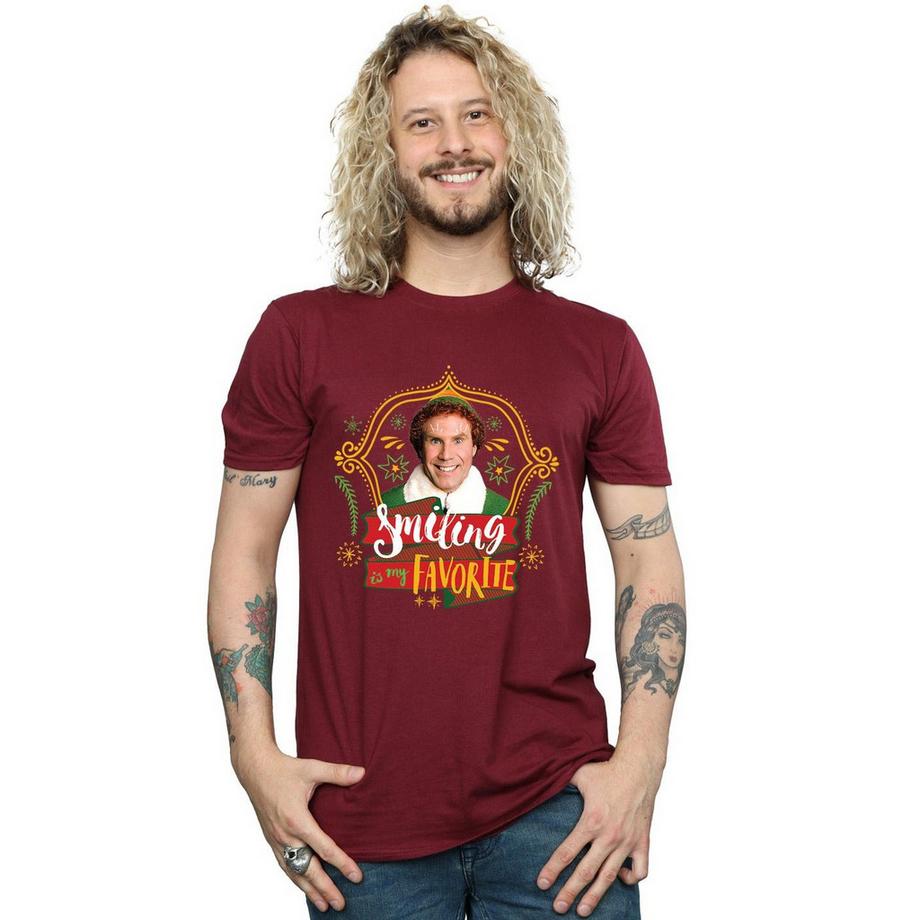 Elf Smiling Is My Favorite T-Shirt  