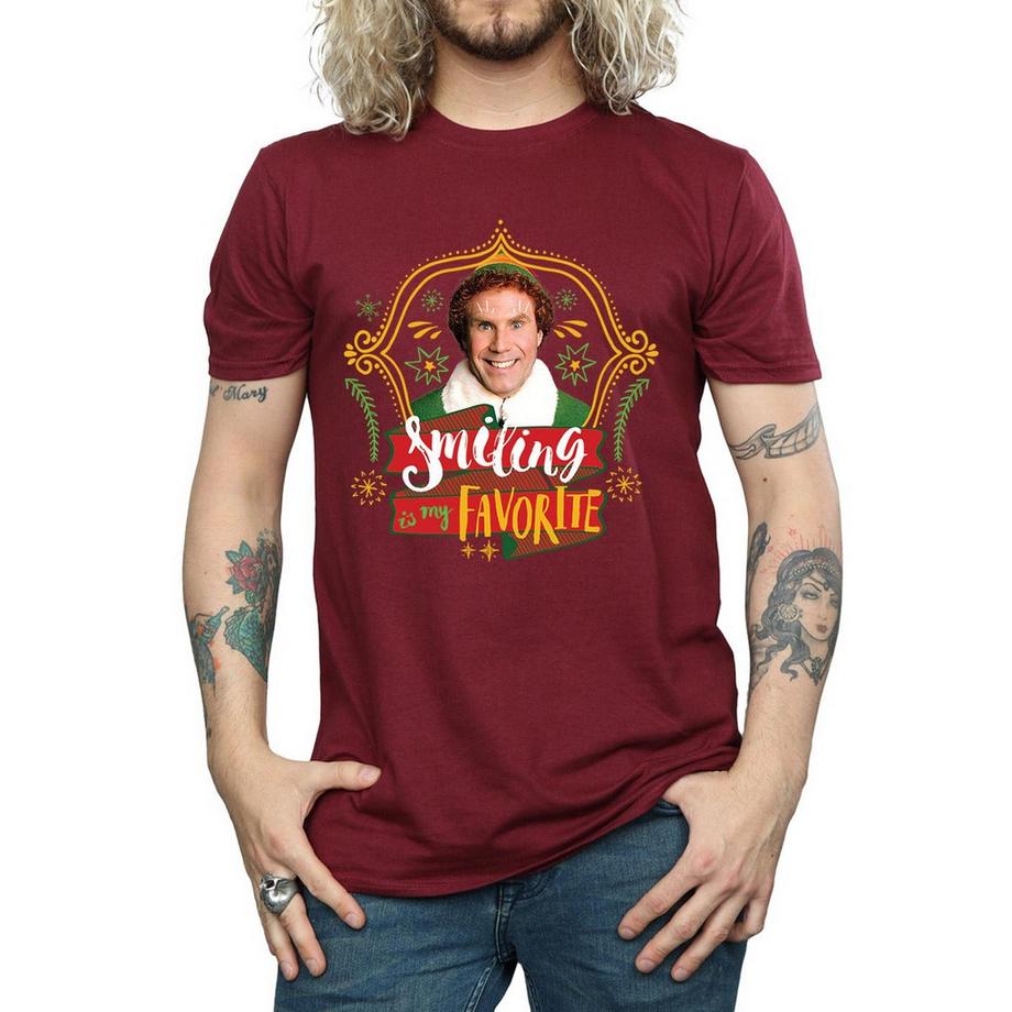 Elf Smiling Is My Favorite T-Shirt  