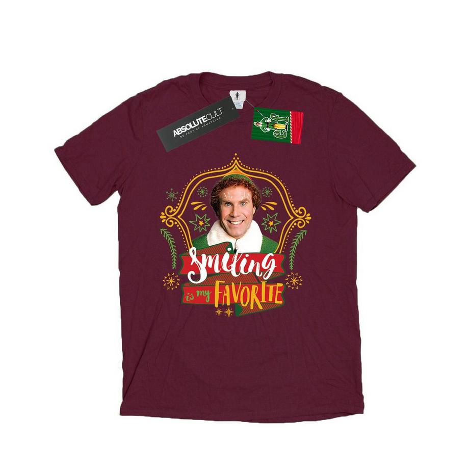 Elf Smiling Is My Favorite T-Shirt  