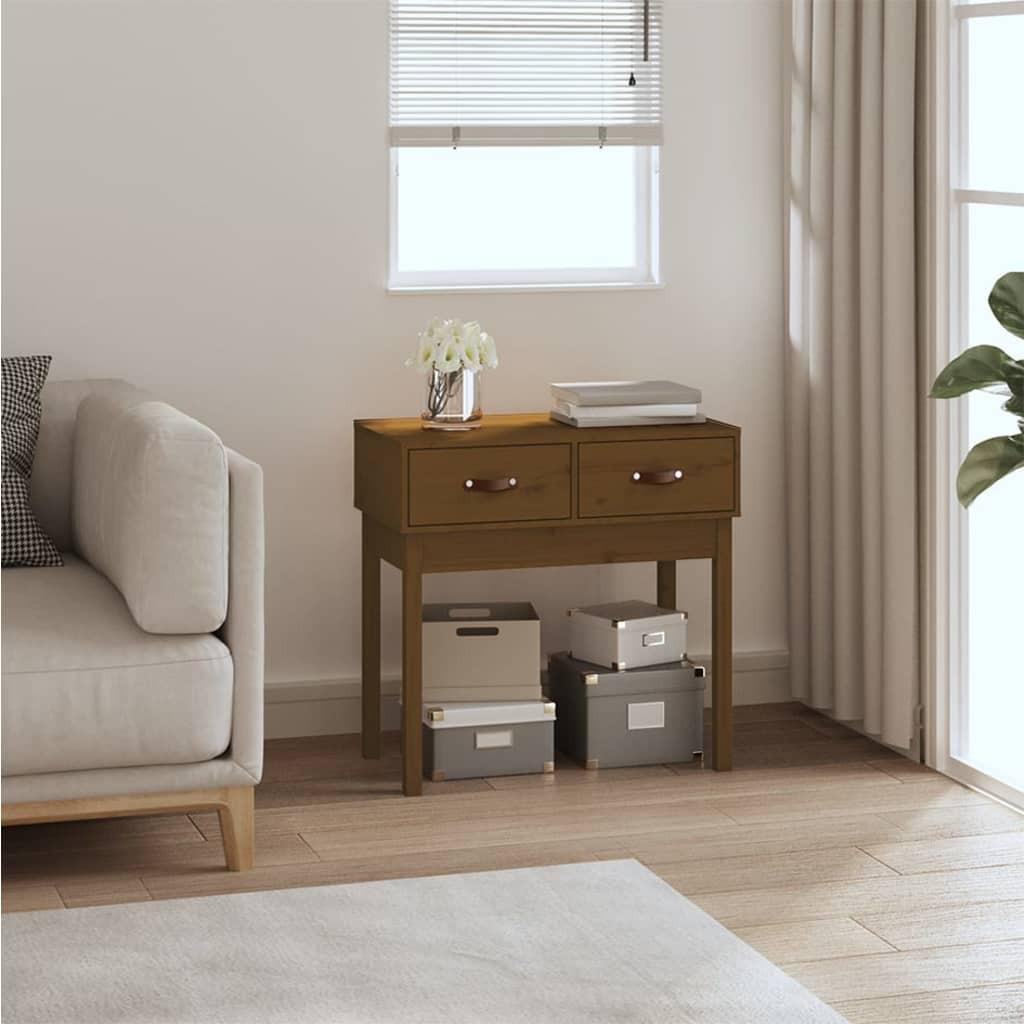 VidaXL Table console bois de pin  