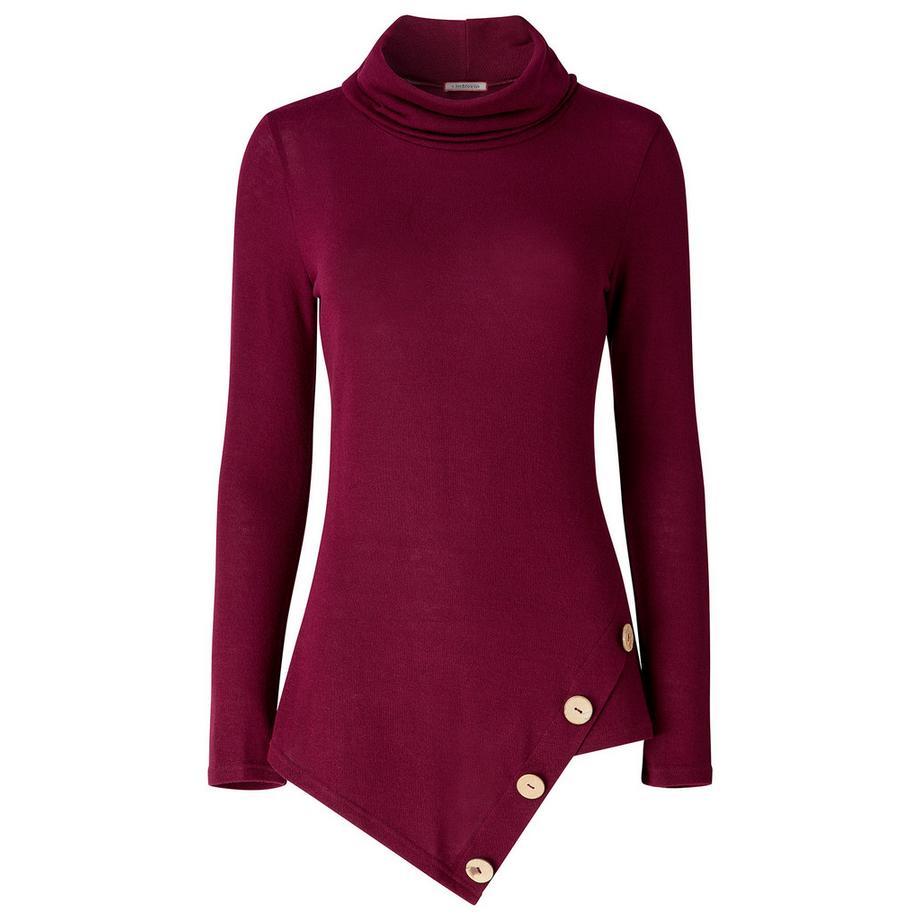 Joe Browns Jersey-Tunika mit Rollkragen und asymmetrischem Saum  
