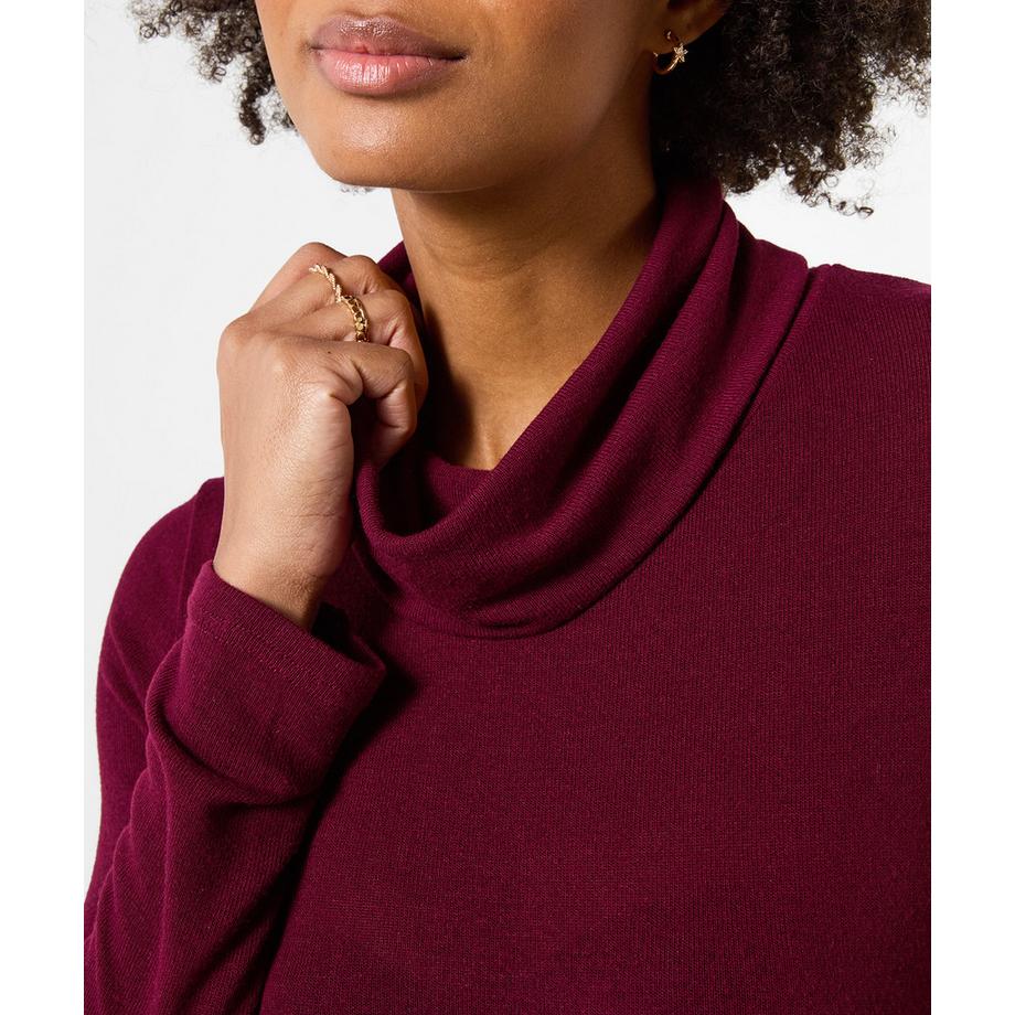 Joe Browns Jersey-Tunika mit Rollkragen und asymmetrischem Saum  