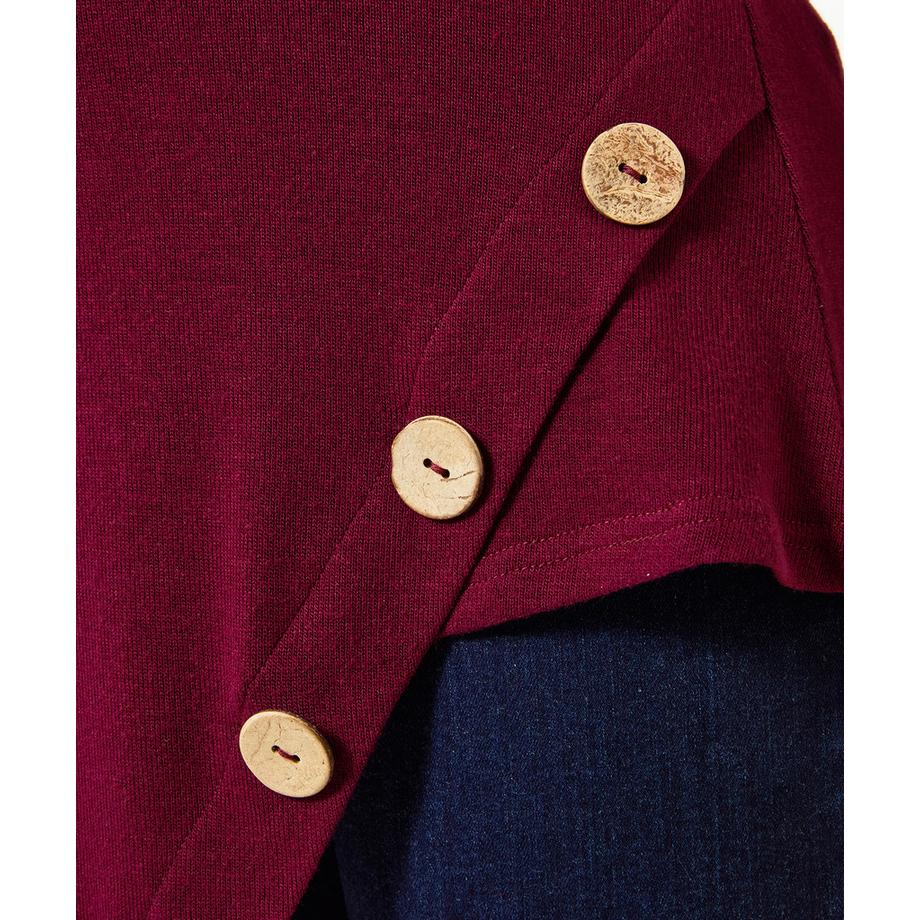Joe Browns Jersey-Tunika mit Rollkragen und asymmetrischem Saum  