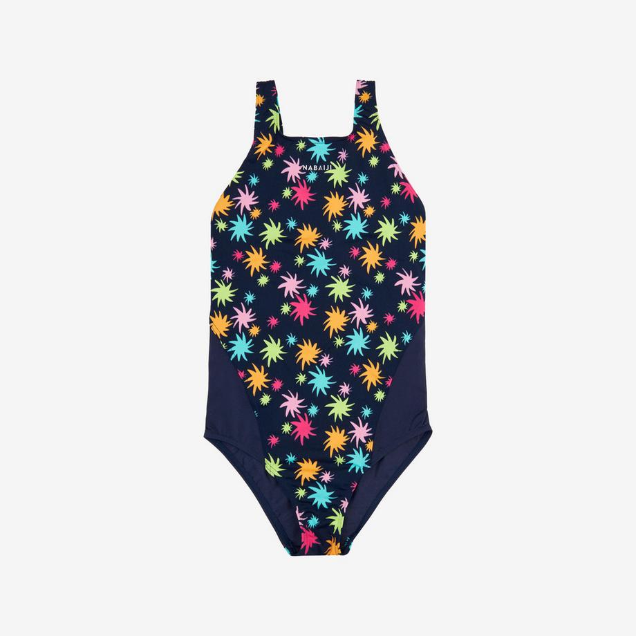 DECATHLON Costume da Bagno Bambina Kamiye Print Alg Costume da bagno bambina poliestere stampato 