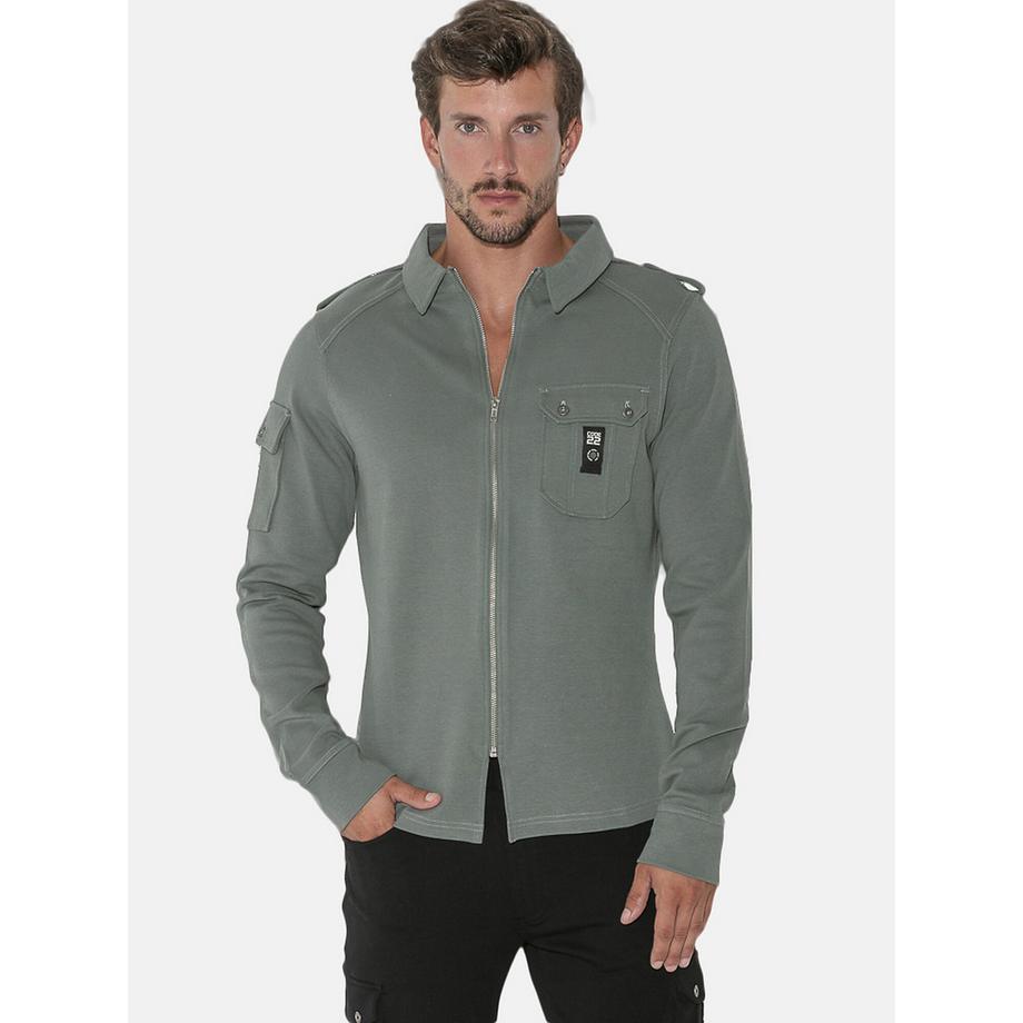 Sportjacke mit Reißverschluss und Kapuze Geo