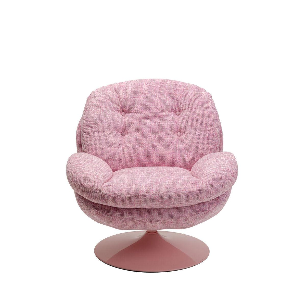 KARE Design Fauteuil pivotant Cosy rose  