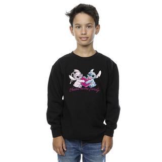 Disney  Lilo And Stitch Ohana Heart With Angel Sweatshirt 