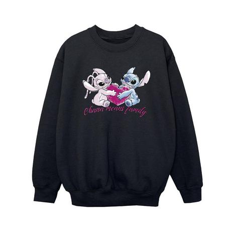 Disney  Lilo And Stitch Ohana Heart With Angel Sweatshirt 