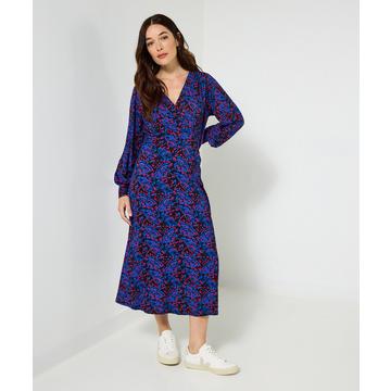 Midikleid aus Jersey mit Schmetterlingsmuster