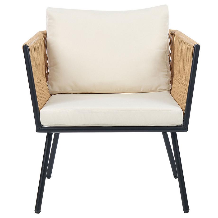 Beliani Set bistrot en Rattan sintetico  GARGANO  