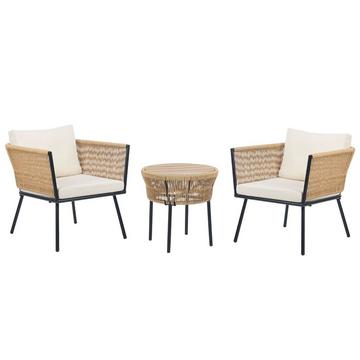 Set bistrot en Rattan sintetico Boho GARGANO