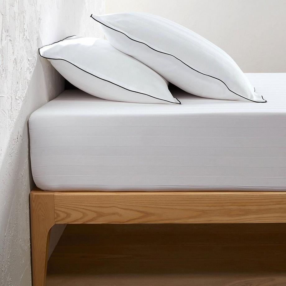 La Redoute Intérieurs Victor Drap-housse satin de coton lavé  