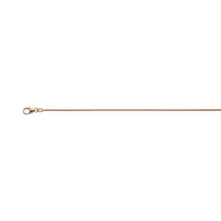 MUAU Schmuck  Collier Schlange Rotgold 750, 1.3mm, 42cm 