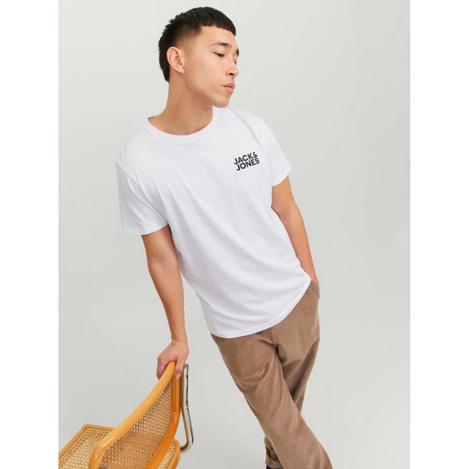JACK & JONES T-Shirt mit Logo Print Slim Fit  