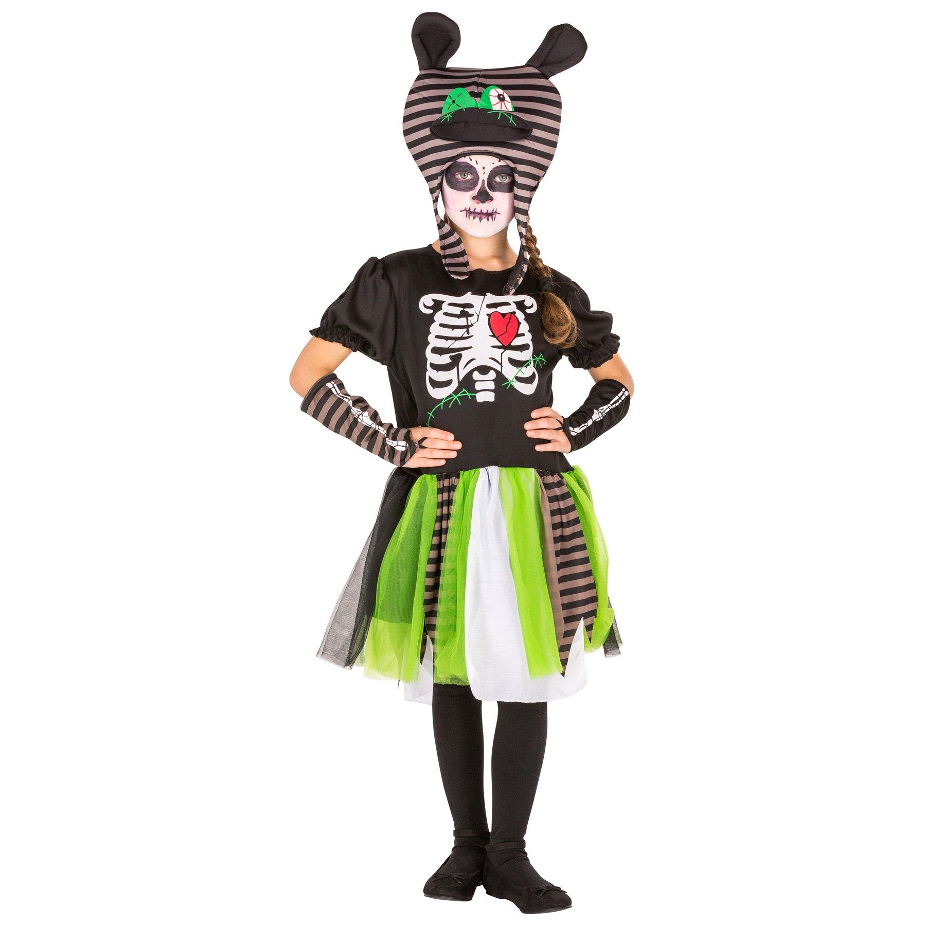 Tectake  Girlie Zombie Skelett Kostüm 