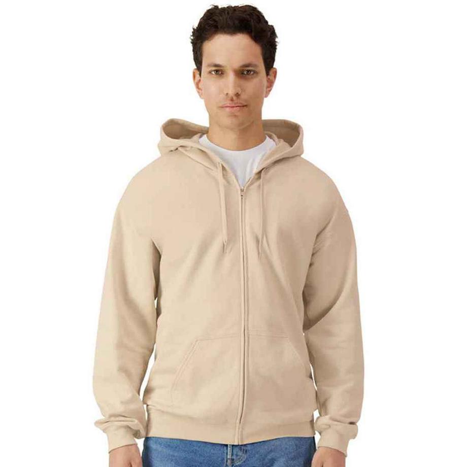 Softstyle Hoodie mit durchgehendem Reißverschluss