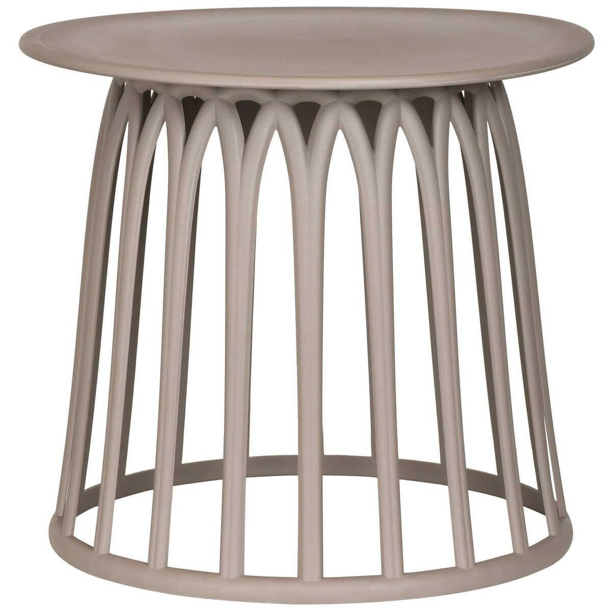 mutoni Table d&#039;appoint Boy taupe  