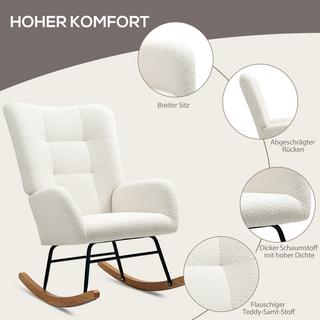 HOMCOM Fauteuil à bascule  