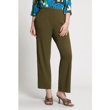 Pantalon large, texture à bulles, jambes amples