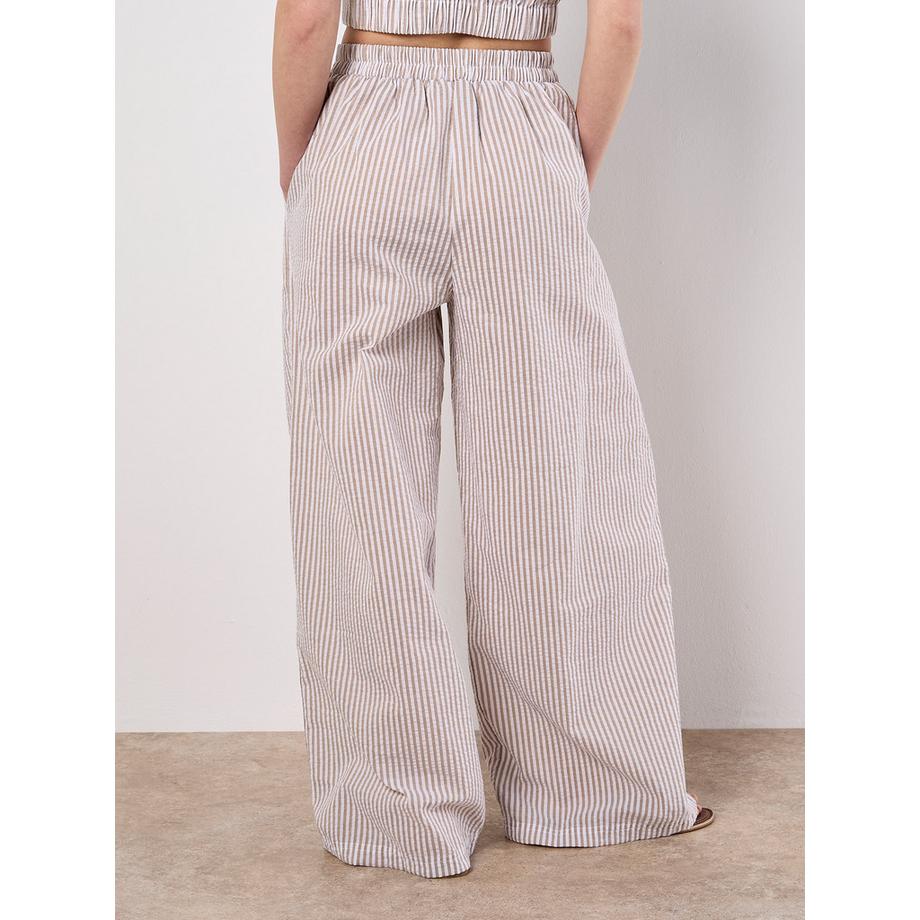 APRICOT Gestreifte Hose mit weitem Bein  
