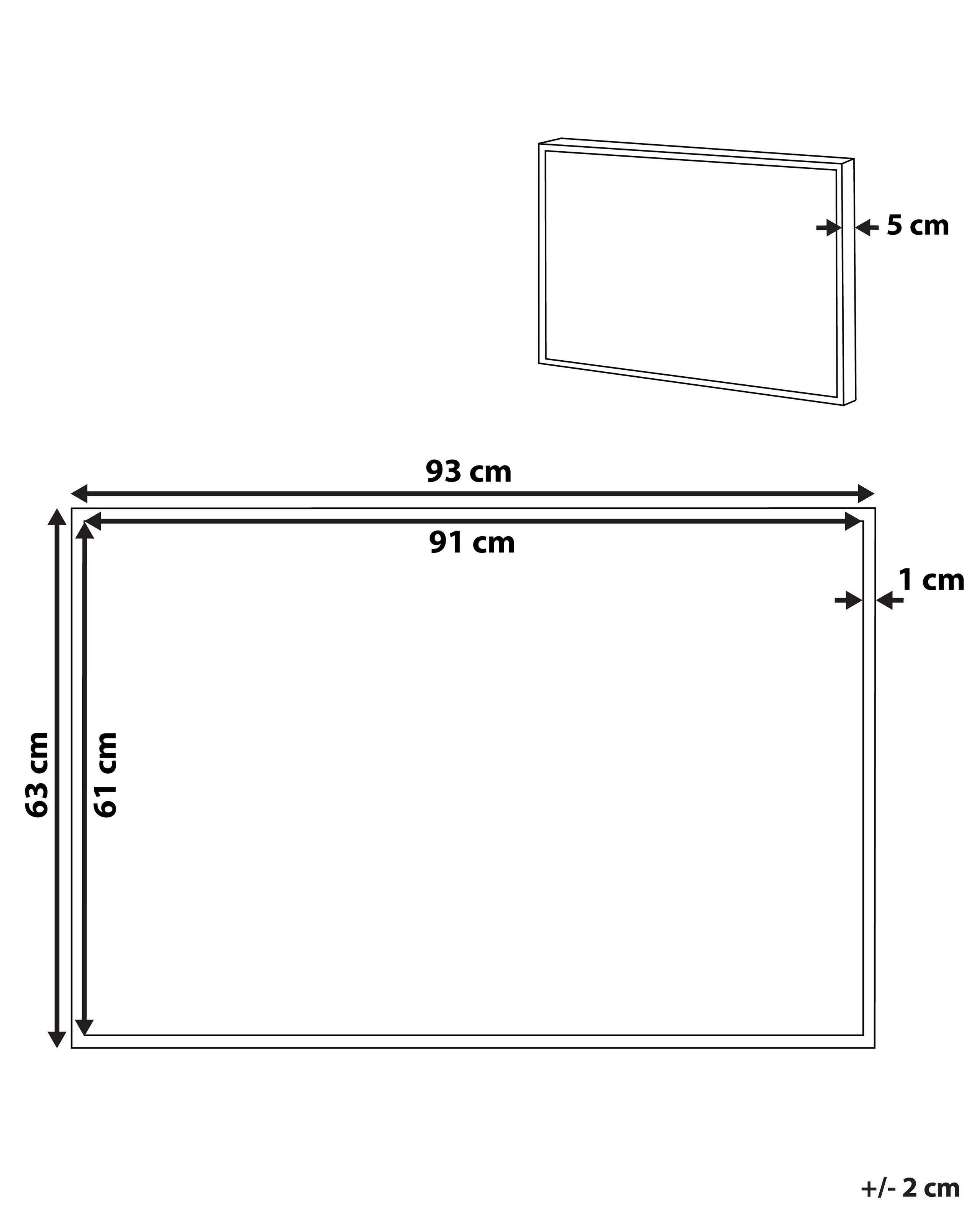 Beliani Canvas aus Polyester Modern AZEGLIO  