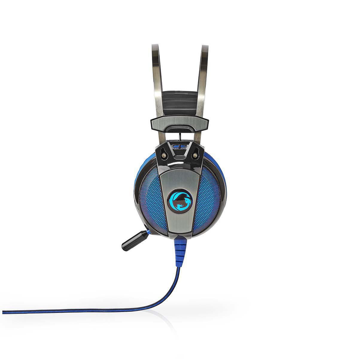 Nedis  Cuffia da gioco | Over-Ear | Surround | USB Type-A | Microfono pieghevole e retrattile | 2,10 m | Illuminazione normale 