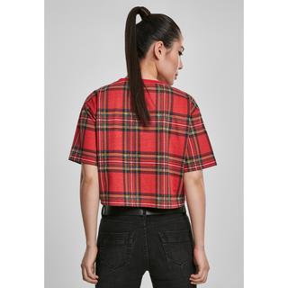 URBAN CLASSICS  t-shirt urban classic tartan oversized 