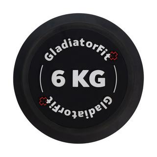 GladiatorFit  Haltère rond en caoutchouc GladiatorFit 