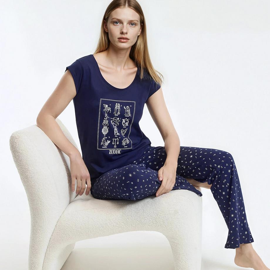 SO'HOME Pyjama Imprimé Zodiaque  