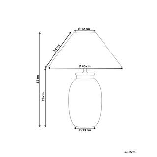 Beliani Lampada da tavolo en Ceramica Moderno PATILLAS  