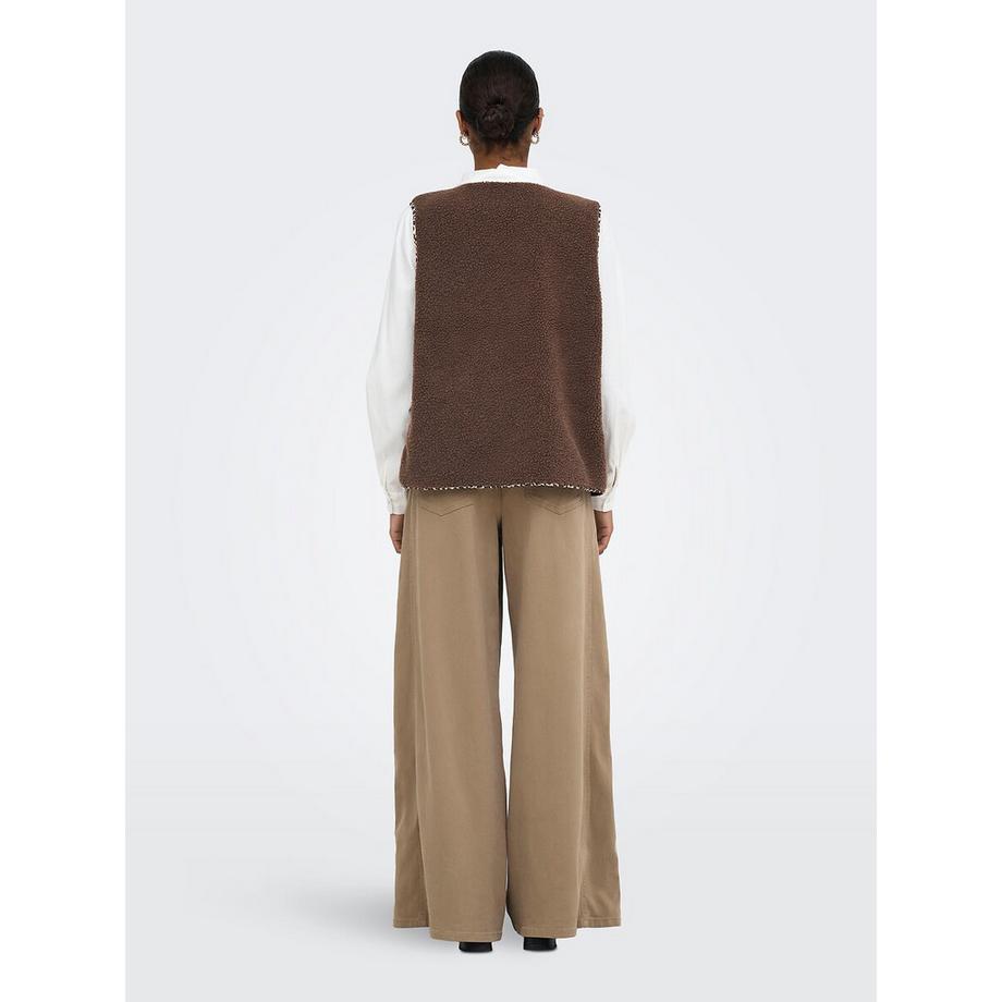 ONLY Veste sans manches en sherpa  