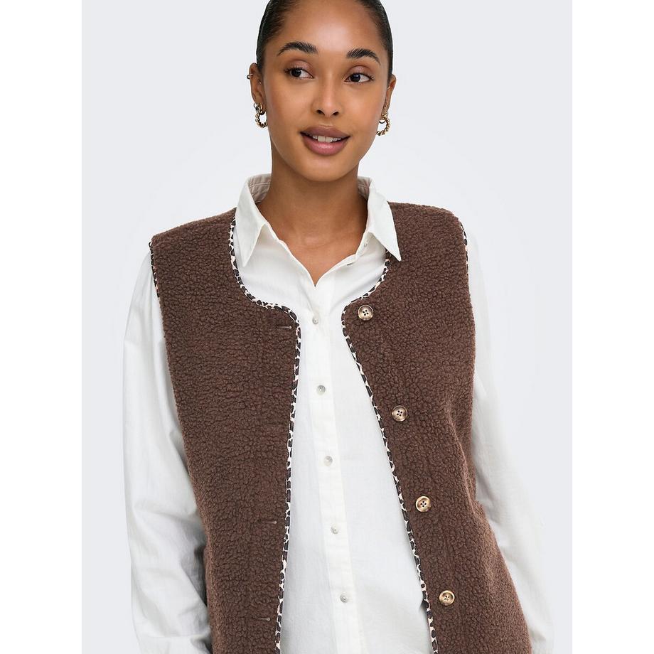 ONLY Veste sans manches en sherpa  